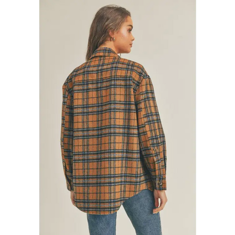 Plaid Flannel Shacket Jacket