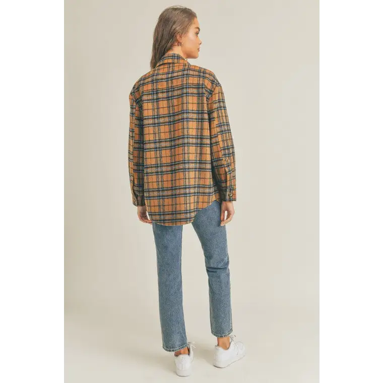 Plaid Flannel Shacket Jacket