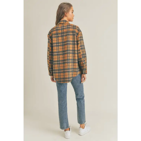 Plaid Flannel Shacket Jacket