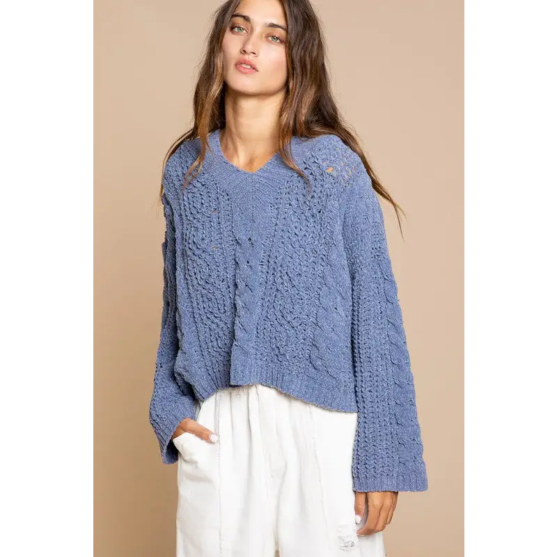 Twisted Knit Sweater Sweater