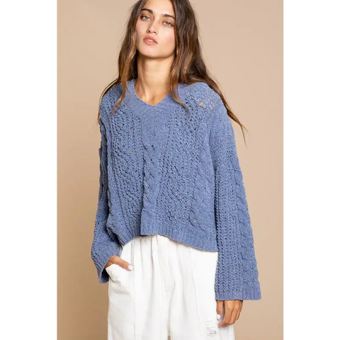 Twisted Knit Sweater Sweater