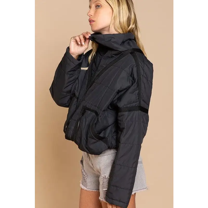 Quilted jacket with zipper closure Jacket