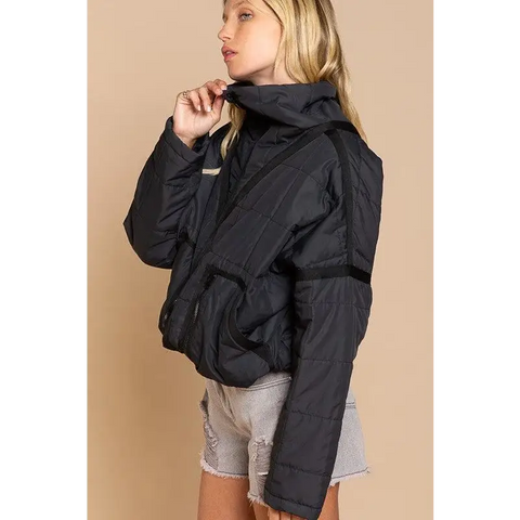 Quilted jacket with zipper closure Jacket