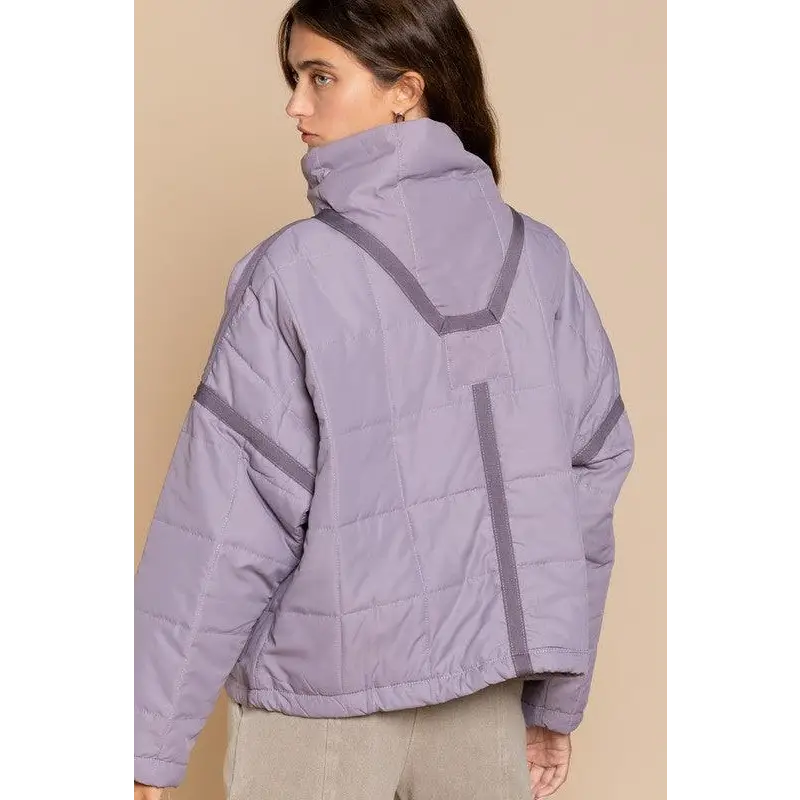 Quilted jacket with zipper closure Jacket