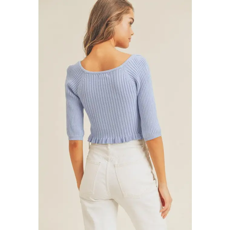 Rib Knit Top Top