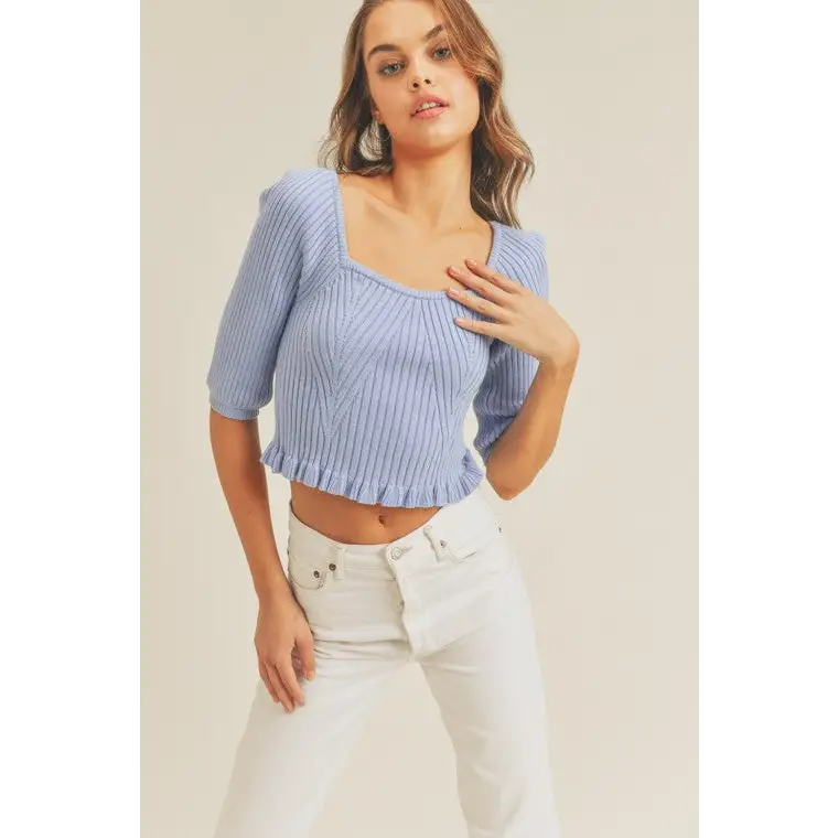 Rib Knit Top Top