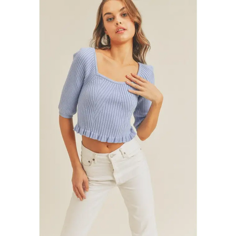 Rib Knit Top Top