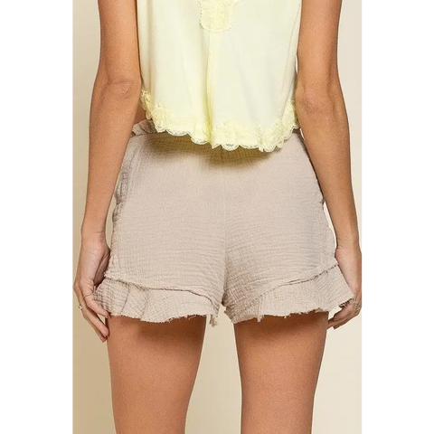 Smoked Ruffle Shorts Shorts