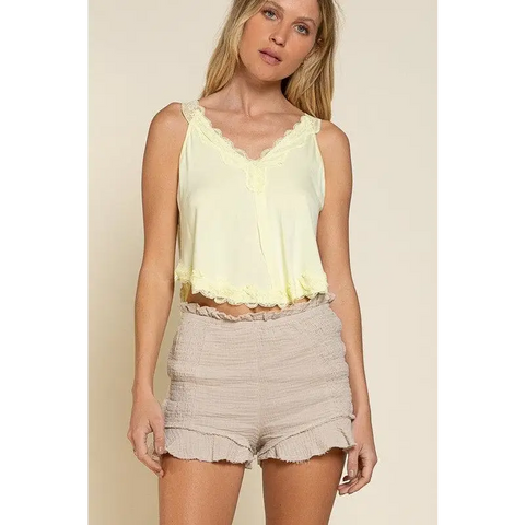 Smoked Ruffle Shorts Shorts