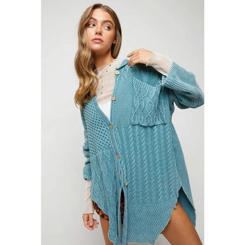 Solid Button Down Cardigan cardigan