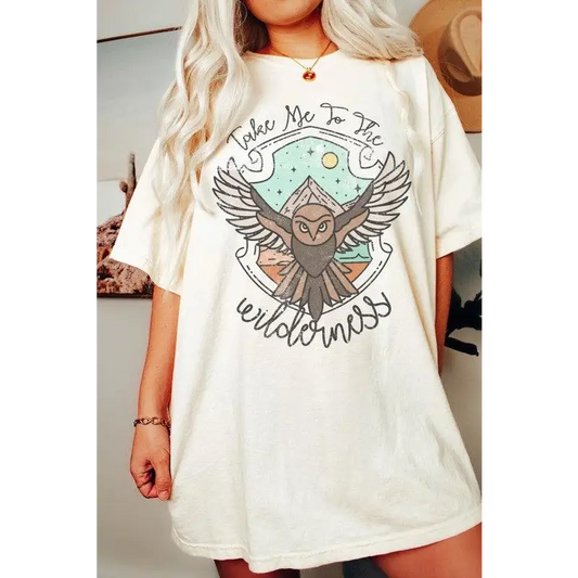 Take Me To The Wilderness Oversized Graphic Tee Graphic Tee