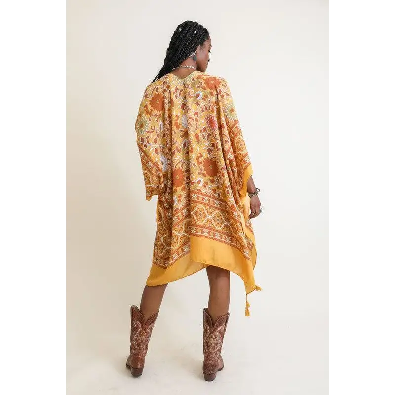 Touch of Morroco Tapestry Tassel Kimono