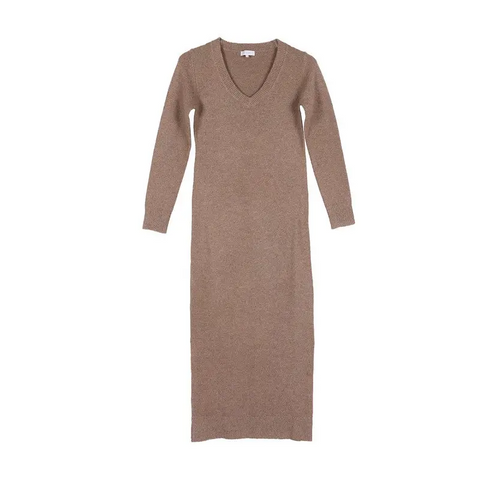 V neck sweater maxi dress Dress