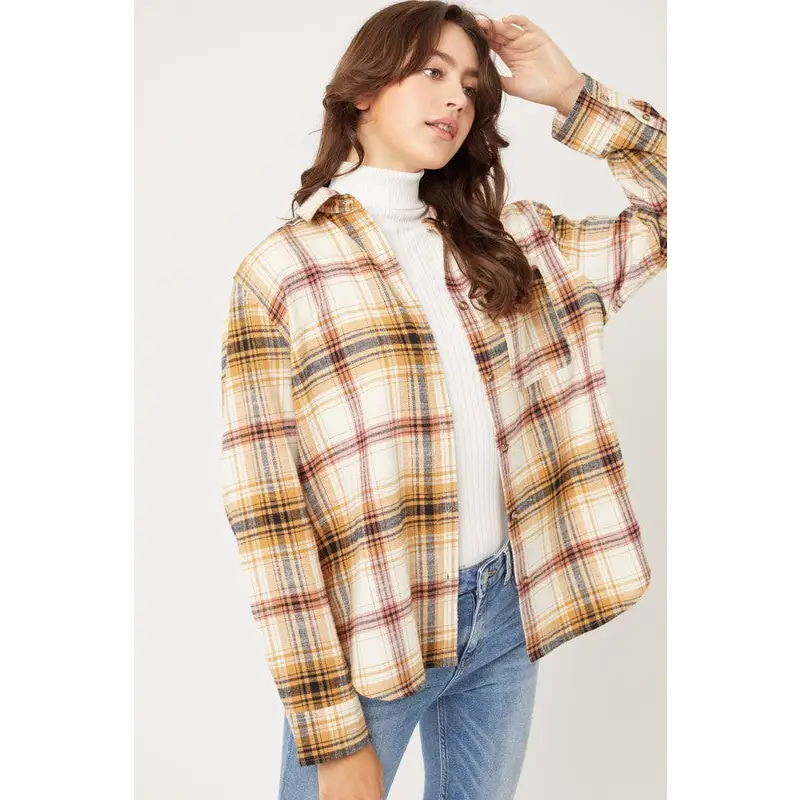 Women's Flannel Top Shirt