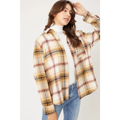 Women's Flannel Top Shirt