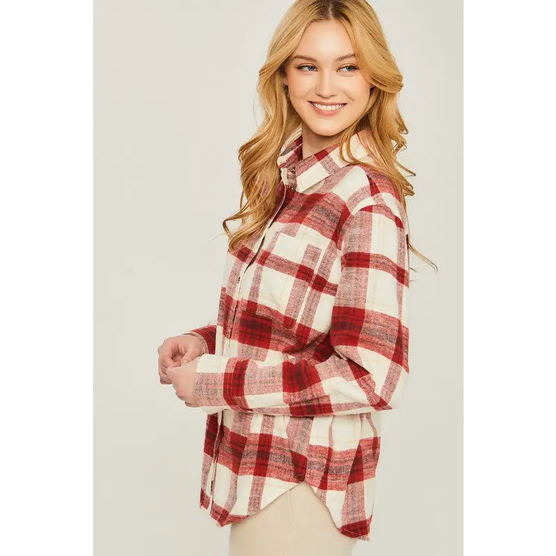 Women's Flannel Top Shirt