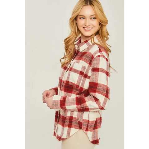 Women's Flannel Top Shirt