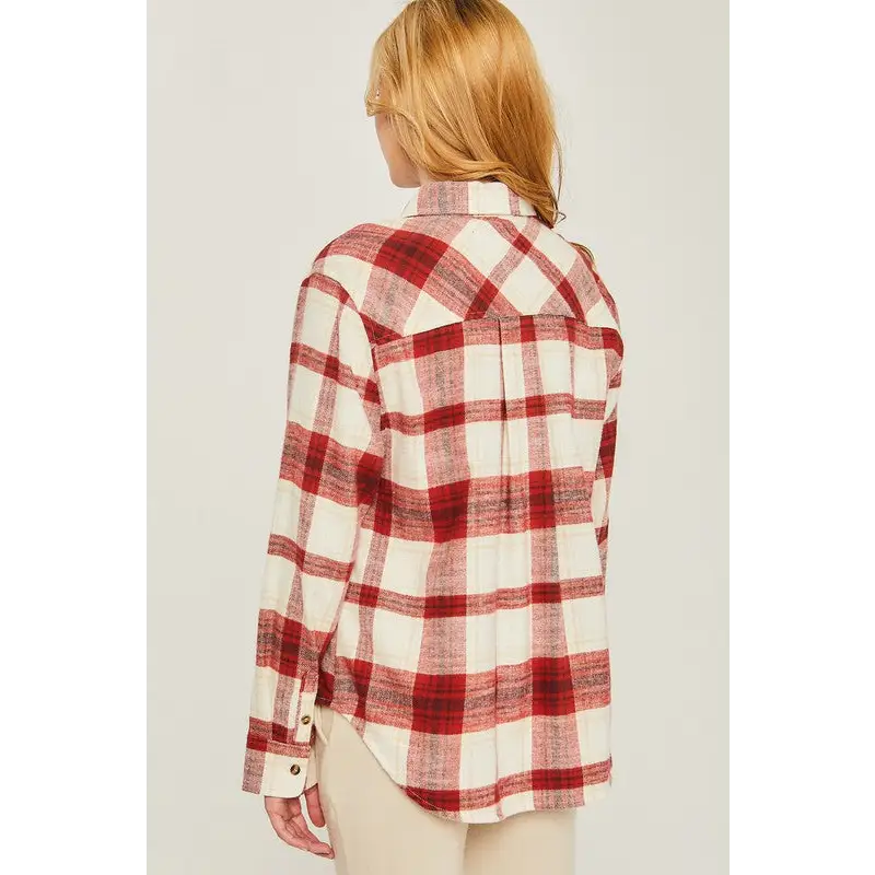 Women's Flannel Top Shirt